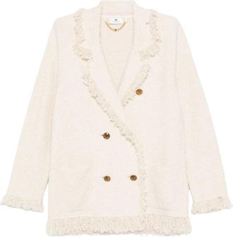 Elisabetta Franchi Blazers - Dames - Blazers - Wit - S - Jassen