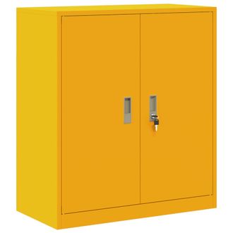 vidaXL Armario De Almacenamiento Amarillo Mostaza 80 X 40 X 90 Cm Vidaxl