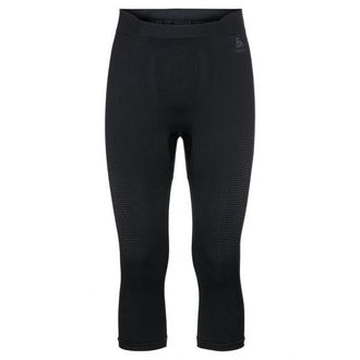 Odlo Base Layer Bottom 3/4 Performance Warm Eco Kunstfaserunterwäsche für Herren | schwarz