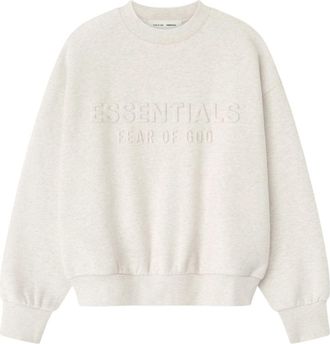 Fear of God Embossed Classic Crewneck Sweatshirt Oatmeal Heather 192HO256552F