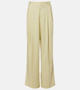 Aya Muse Pantaloni Olena a gamba larga pliss&eacute;