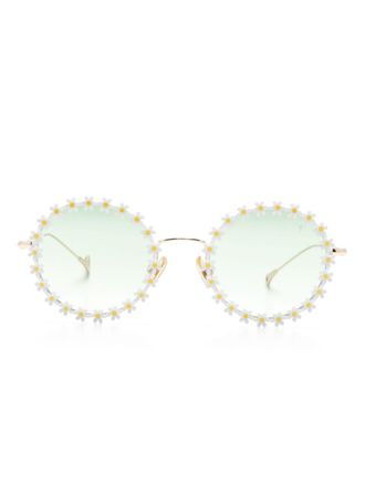 Eyepetizer Lulu round-frame sunglasses - Gold