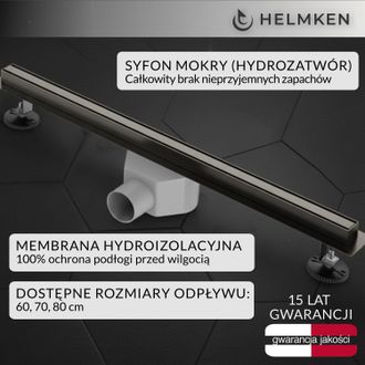 OEM Desag&uuml;e Lineal Helmken 370s3805, 800x31 Mm, Grafito