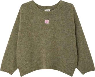 American Vintage East Sweater - Dames - Ronde hals truien - Groen - L - Wol - Truien & Vesten