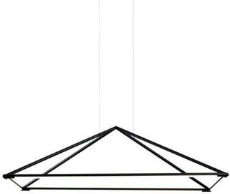 Leds - C4 Leds-c4 - Grok Tubs - L&aacute;mpara De Techo Led Decorativa Negra Mate 120cm 5200lm 3000k