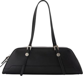 Marni Leather Duffle Shoulder Bag Black