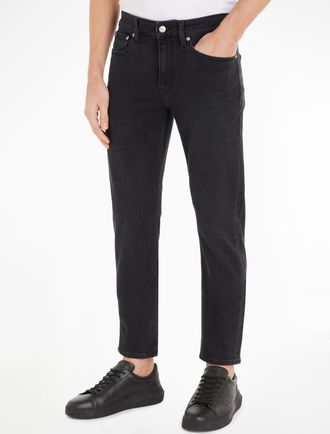 Calvin Klein Jeans Slim-fit-Jeans CALVIN KLEIN JEANS SLIM TAPER, Herren, Gr. 30, L&auml;nge 30, schwarz (denim_schwarz), Denim/Jeans, Obermaterial: 99% Baumwolle, 1% Elasthan