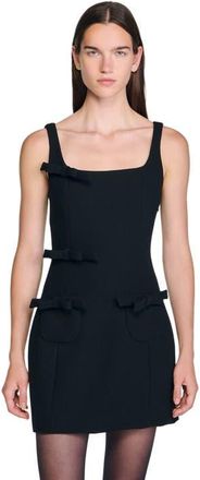 Sandro Short dress with bows in Black at Nordstrom, Size 38 Eu
