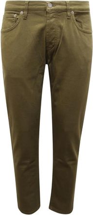 Dondup Slim Fit Jeans, male, Green, W38, Brighton Carrot Fit Trousers