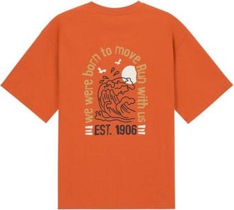 New Balance Cartoon Logo T-shirt Asia Sizing Orange AMT32363-SPO