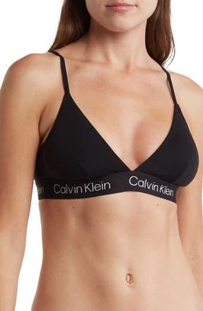 Calvin Klein Triangle Cup Bralette in Black at Nordstrom Rack, Size X-Large