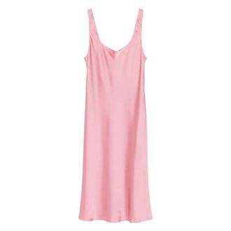 Ralph Lauren Caresha Mouweloze Jurk - Dames - Casual kleedjes - Roze - XL - Polyester - Kleedjes