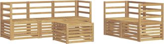 vidaXL Conjunto De Sof&aacute;s De Exterior 6 Uds. Blanco Vidaxl