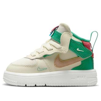 Nike (TD) Nike Air Force 1 Mid EasyOn SE Coconut Milk Stadium Green FQ3693-100