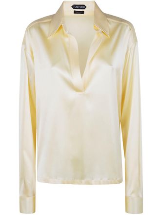 Tom Ford Stretch Silk Satin Polo