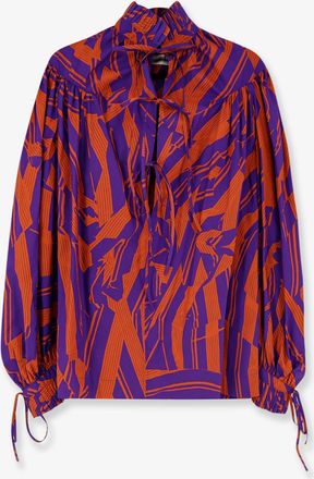 Dries Van Noten Camicia di cotone Catya in cotone con stampa Crushed Stripe - DRIES VAN NOTEN - gender_Woman