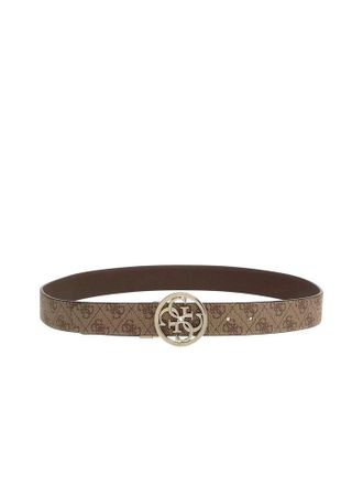 Guess Womens Belt Latte Logo Polyester Accessories
