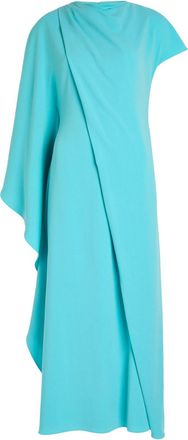Roksanda Ilincic Hilma Draped Crepe Midi Dress - Blue - 16 (UK16 / XL)