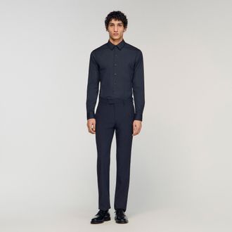 Sandro Fitted stretch cotton shirt