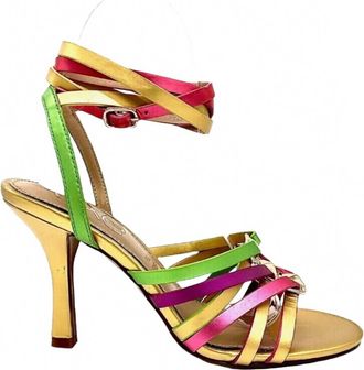 Ex&eacute; Womens Amanda Evening Heel Sandals In Multicolor