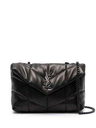 Saint Laurent Loulou Puffer leather shoulder bag - women - Calf Leather - OS - Black