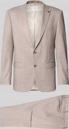 Roy Robson Regular Fit Anzug mit Reverskragen in Beige, Gr&ouml;&szlig;e 26