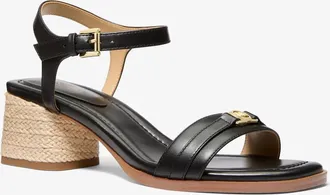 Michael Kors Mandy Leather Sandal
