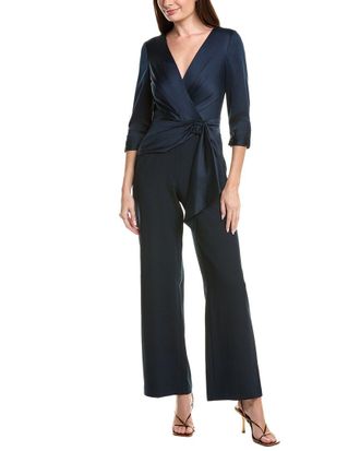 Adrianna Papell Satin Crepe Jumpsuit