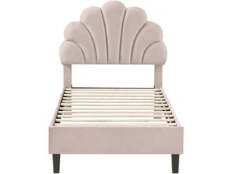Habitat & Jardin Cama beige 196 x 97 x 116 cm