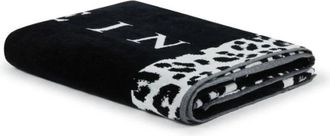 Philipp Plein LEO Strandlaken - unisex - Handdoeken - Zwart - ONE Size - Home