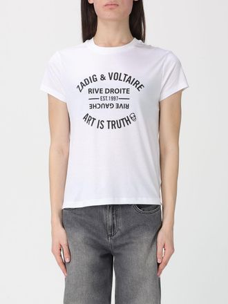 Zadig&Voltaire T-shirt in cotone a girocollo con logo Zadig & Voltaire