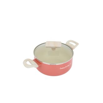 KASANOVA Mini casseruola 14 cm corallo Cooking Therapy con coperchio
