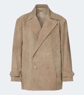 St&ograve;ffa St&ograve;ffa Double-breasted suede jacket