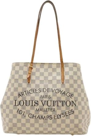Louis Vuitton Pre-owned Tote Bags, female, Beige, Size: ONE SIZE Pre-owned Canvas Tote Bag