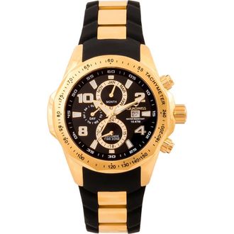 Aquaswiss Mens Trax II Stainless Steel Watch, 43mm x 53mm in Black/Gold at Nordstrom Rack