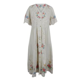 Sea NY Shirt Dresses, female, Beige, Size: S Astrid Embroidered Dress