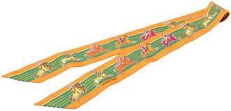 Herm&egrave;s Pre-owned Hermes Pani La Shar Pawnee Twilly Silk Scarf Ladies W37CM3GCIQ65UEZW