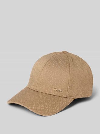 HUGO BOSS Cap mit Logo-Stitching Modell Ari-M-E in Mittelbraun, Gr&ouml;&szlig;e 1