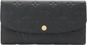 Louis Vuitton Pre-owned Vintage Monogram Empreinte Long Wallet - Dames - Vintage Accessoires - Zwart - ONE Size - Leer - Vintage
