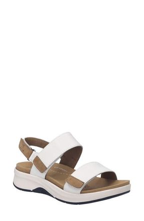 Josef Seibel Estelle Slingback Platform Sandal in Whitenut at Nordstrom, Size 11-11.5Us