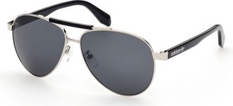 adidas OR0063 16A Mens Sunglasses Silver Size 59
