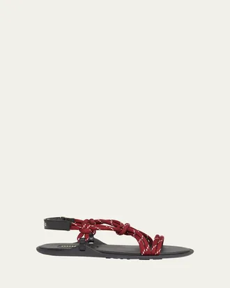 【MIUMIU】数量限定価格!! ロゴ入り ラバーサンダル Sandals ミュウミュウ Miu Miu MIUMIU サンダル 5XX644 Q1D キャンバス