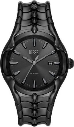 Diesel Vert Watch - Heren - Horloges - Zwart - ONE Size - Leer - Accessoires