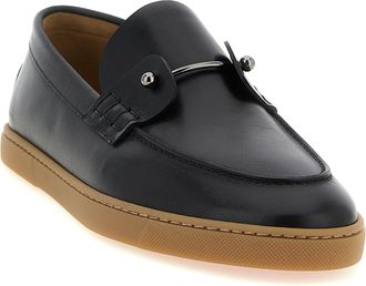 Christian Louboutin Calfskin Slip-On Loafer - Black