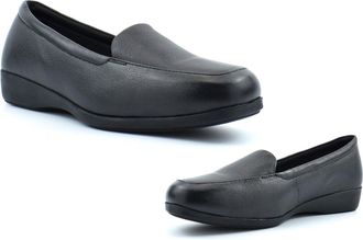 Generic Womens Leather Shoes Ladies Casual Shoe Size 3 Girls School Shoes Size 5 Ladies Slip On Shoe Comfort Lightweight Low Wedge Heel Wedge Heels Genuine Le