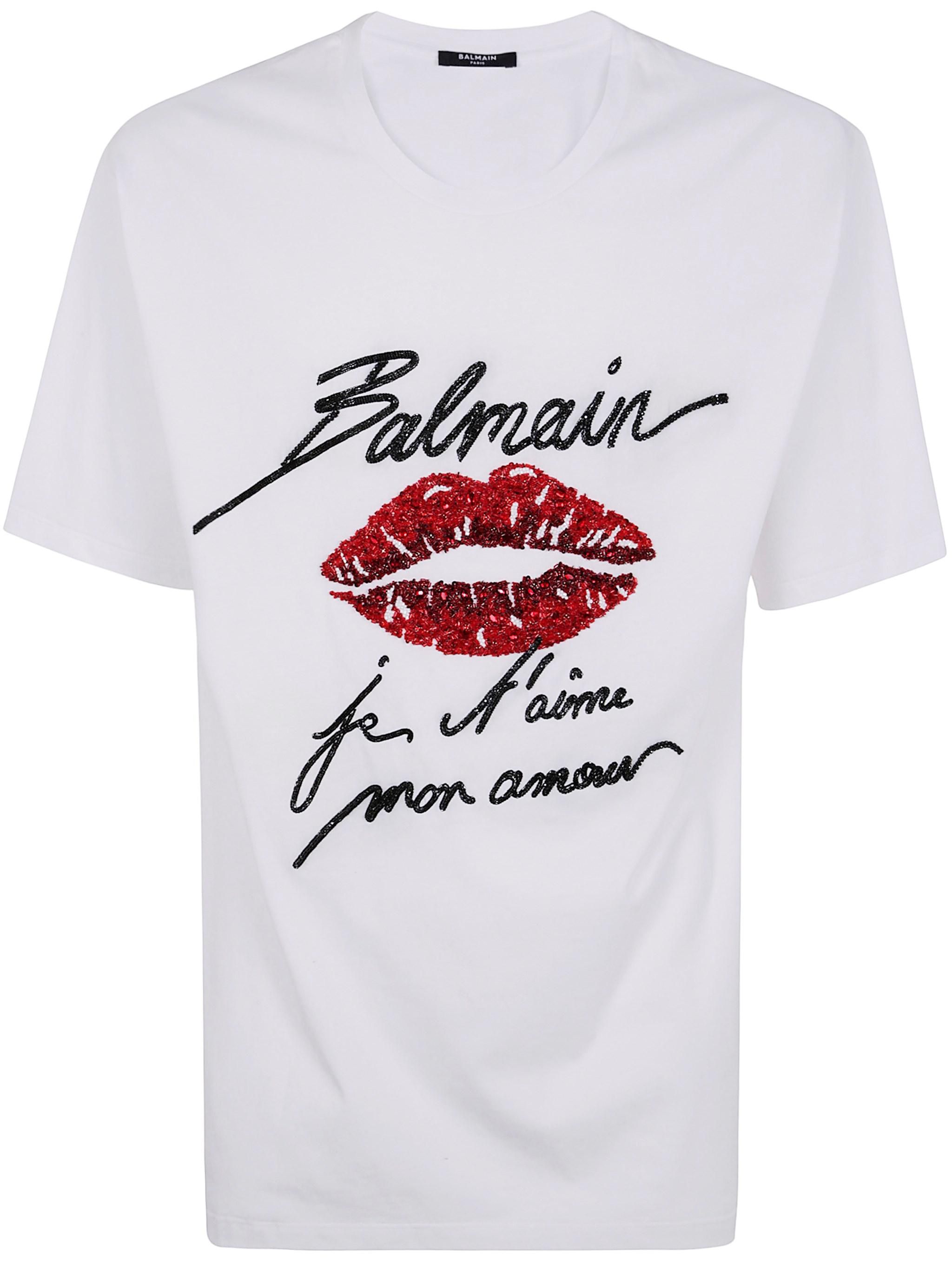 Balmain: White Printed T-Shirts now up to −60% Stylight