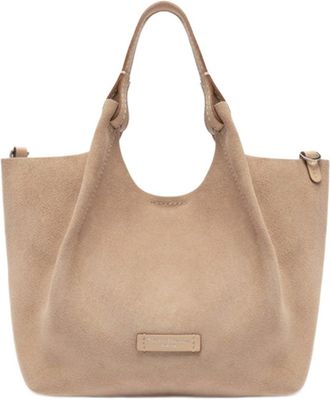 Gianni Chiarini Contemporary Suede Leather Bag With Removable Strap