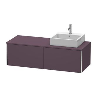 Duravit Mueble De Pared Duravit Xsquare 140.0 X 54.8 Cm, 2 Cajones, Color (frente/cuerpo): Berenjena Seda Laca Mate - Xs4903r9494