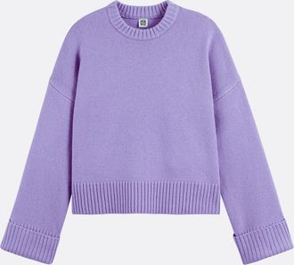 La Redoute Collections Wollen trui, ronde hals, grof tricot