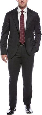 Brunello Cucinelli Mens Anthracite Wool Two-Piece Suit, Size 56